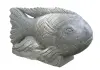 Product image 2 of the product “Lucky“ Fish on base, 60 cm L | Natural stone (Basanit), stonemasonry ”